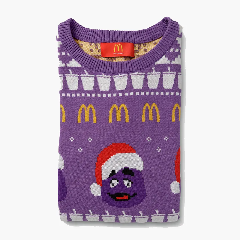 Purple Grimace Holiday Knit Sweater sold by McDonald's product image thumbnail 2