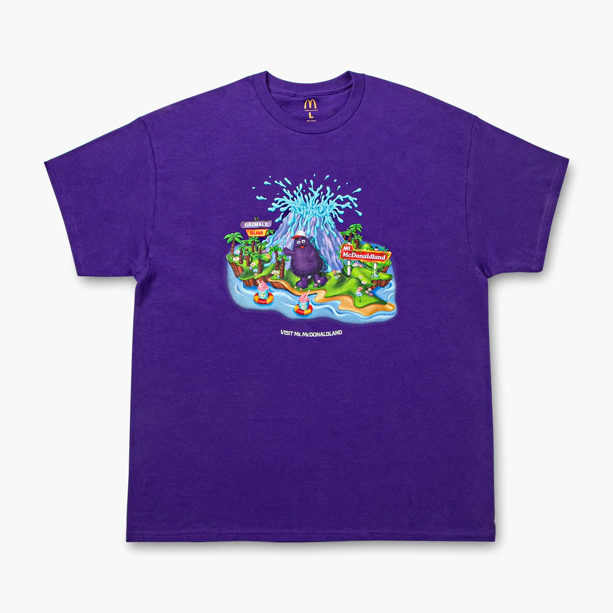 Grimace Island Expedition Tee sold by McDonald's