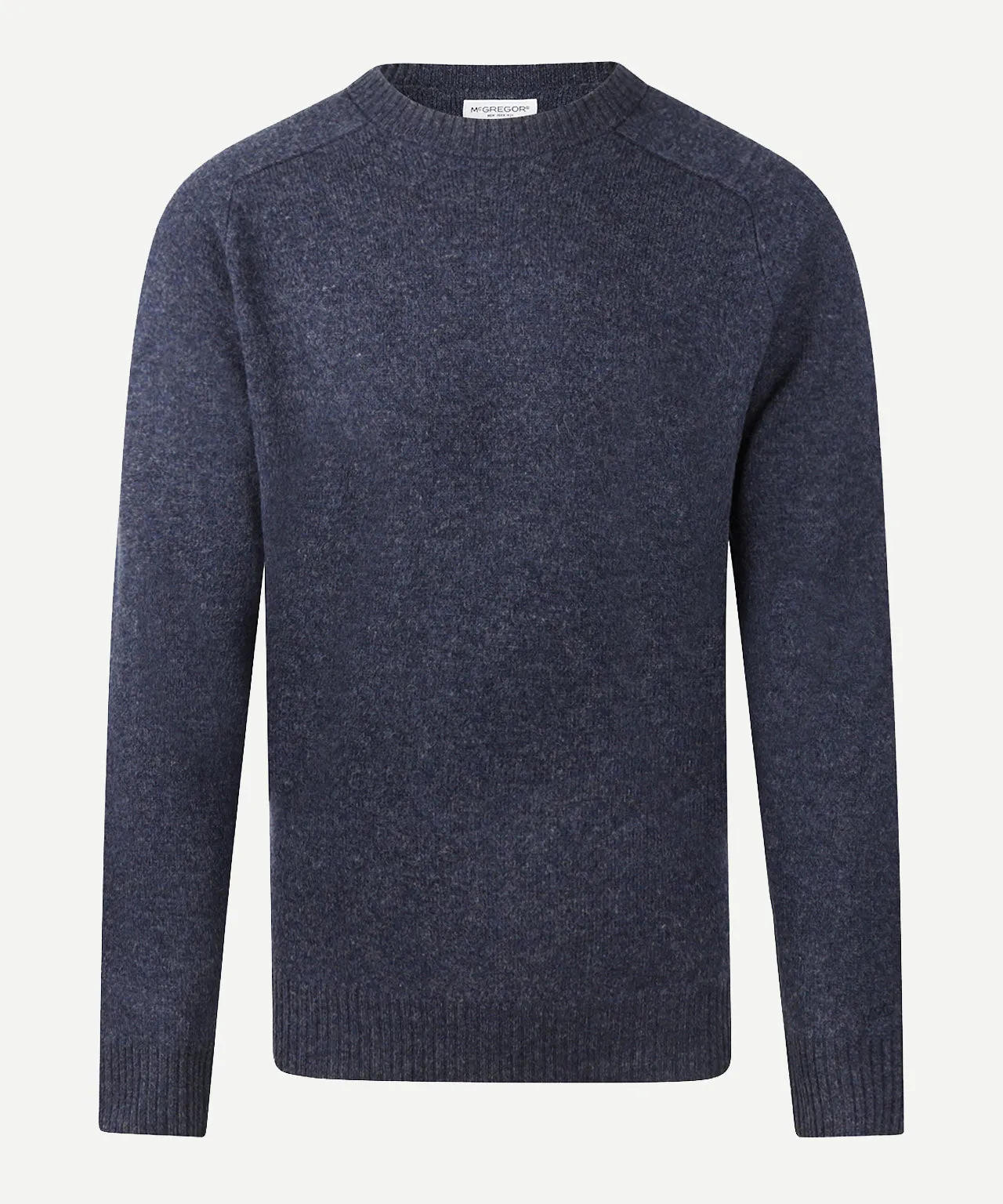 Lambswool Round Neck Sweater | Navy sold by McGregor