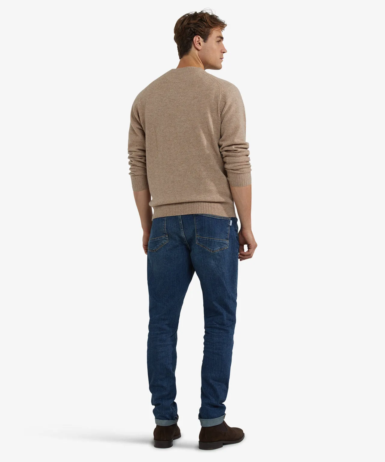 Lambswool Round Neck Sweater | Sand sold by McGregor product image thumbnail 5