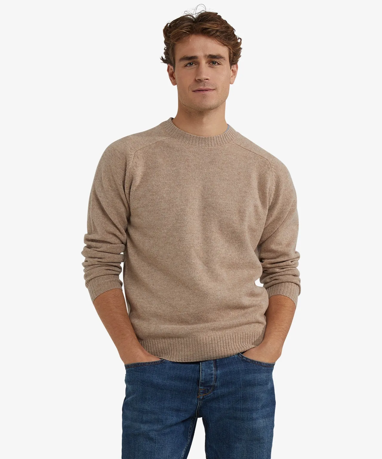 Lambswool Round Neck Sweater | Sand sold by McGregor product image thumbnail 2