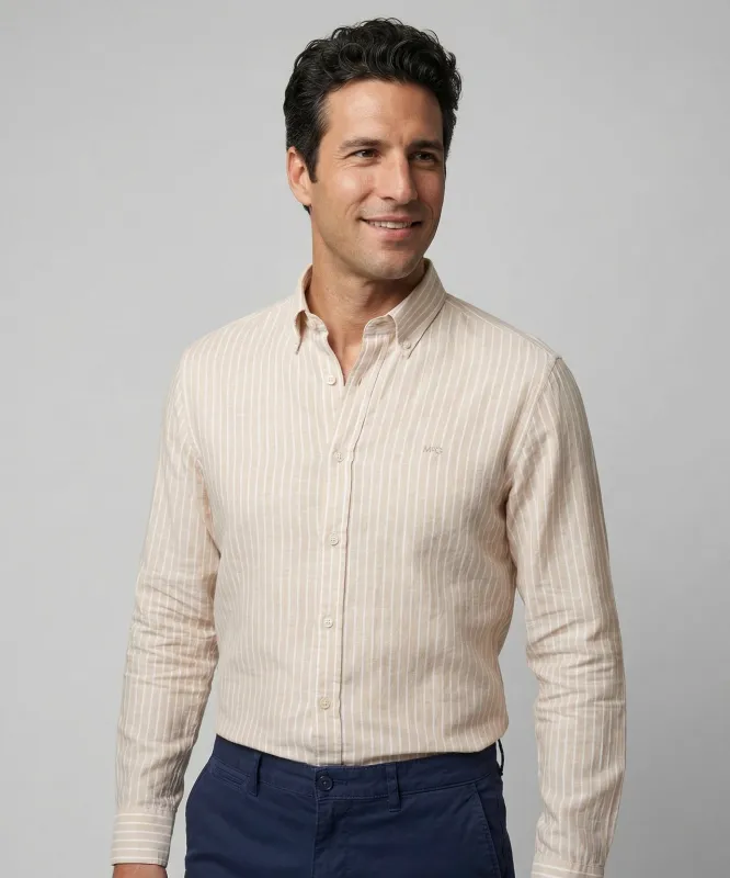 Shirt Cotton Linen Stripe | Kit made by McGregor