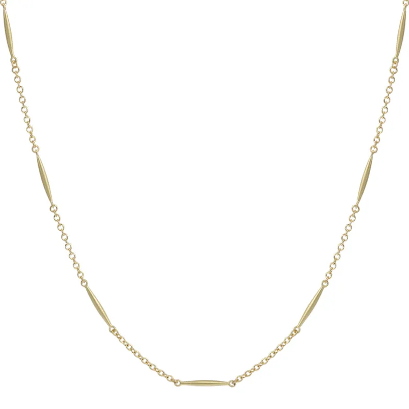 18K Gold Large All Gold Lure Necklace sold by Me & Ro