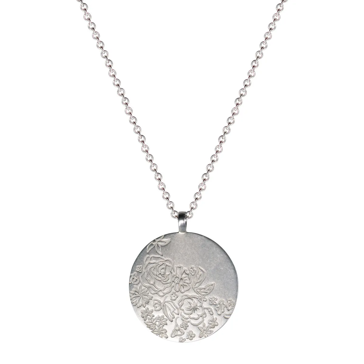 Sterling Silver Large Flower Pendant sold by Me & Ro