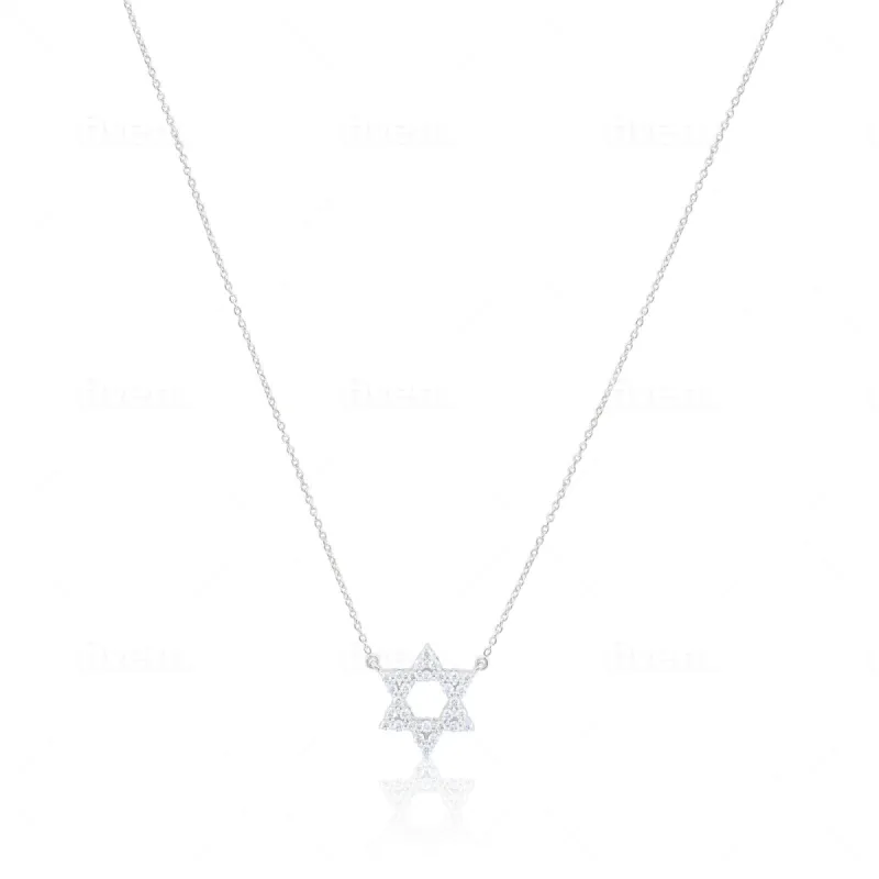 Diamond Star of David Necklace (ONLINE EXCLUSIVE) sold by Meira T