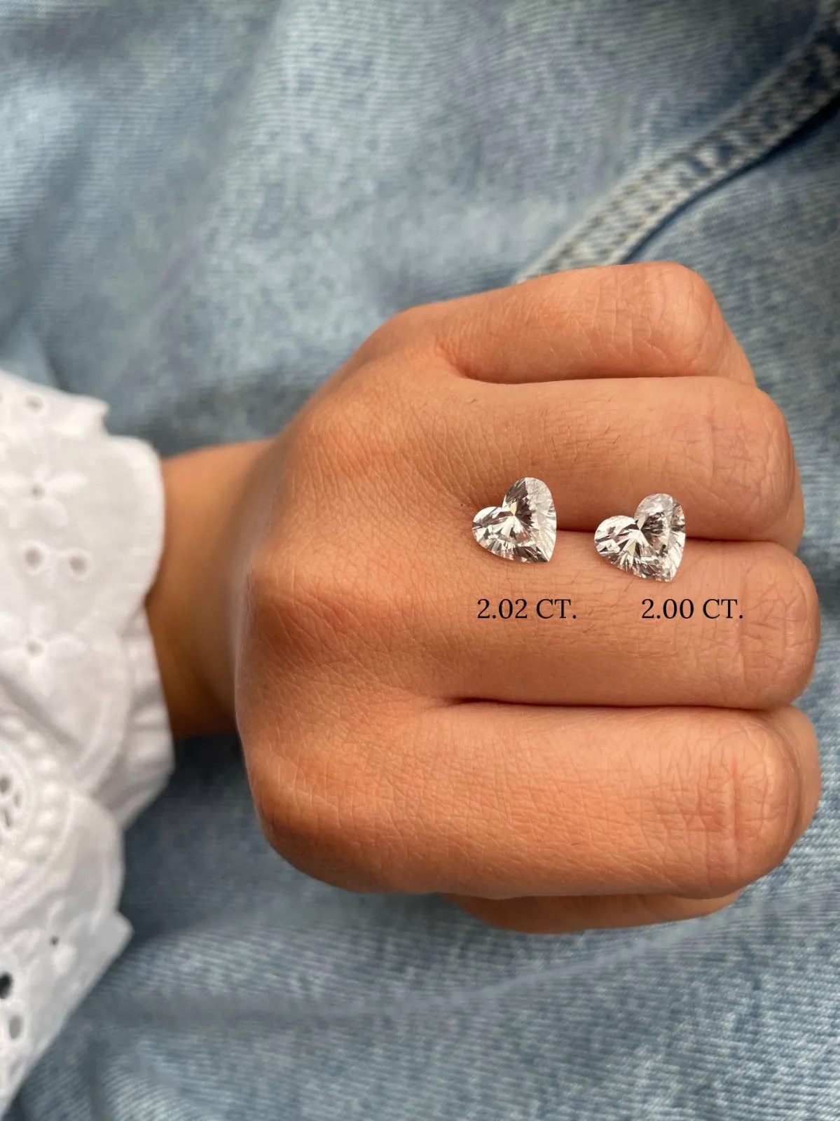 4.02 Heart Shape Studs | Lab Grown Diamond *ONLINE EXCLUSIVE* sold by Meira T product image thumbnail 2