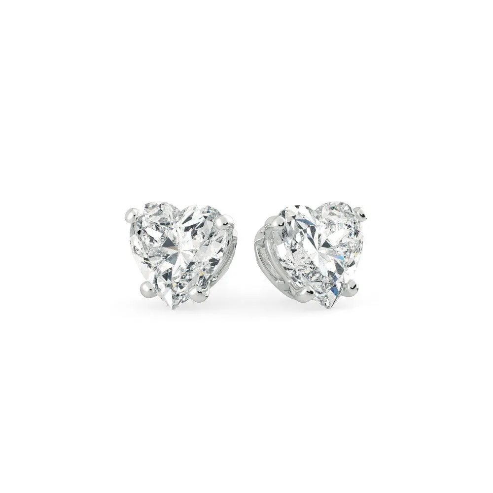 4.02 Heart Shape Studs | Lab Grown Diamond *ONLINE EXCLUSIVE* sold by Meira T
