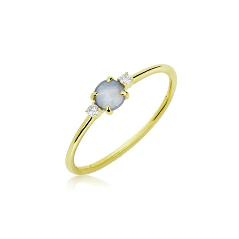 Sapphire and Diamond Ring sold by Meira T