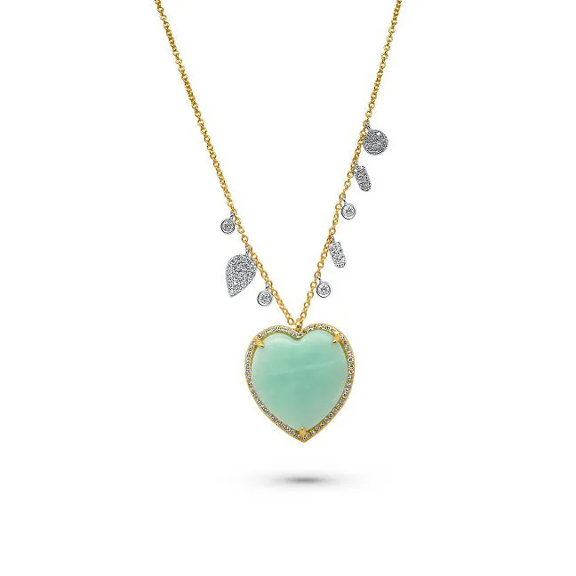 Amazonite Heart Necklace sold by Meira T