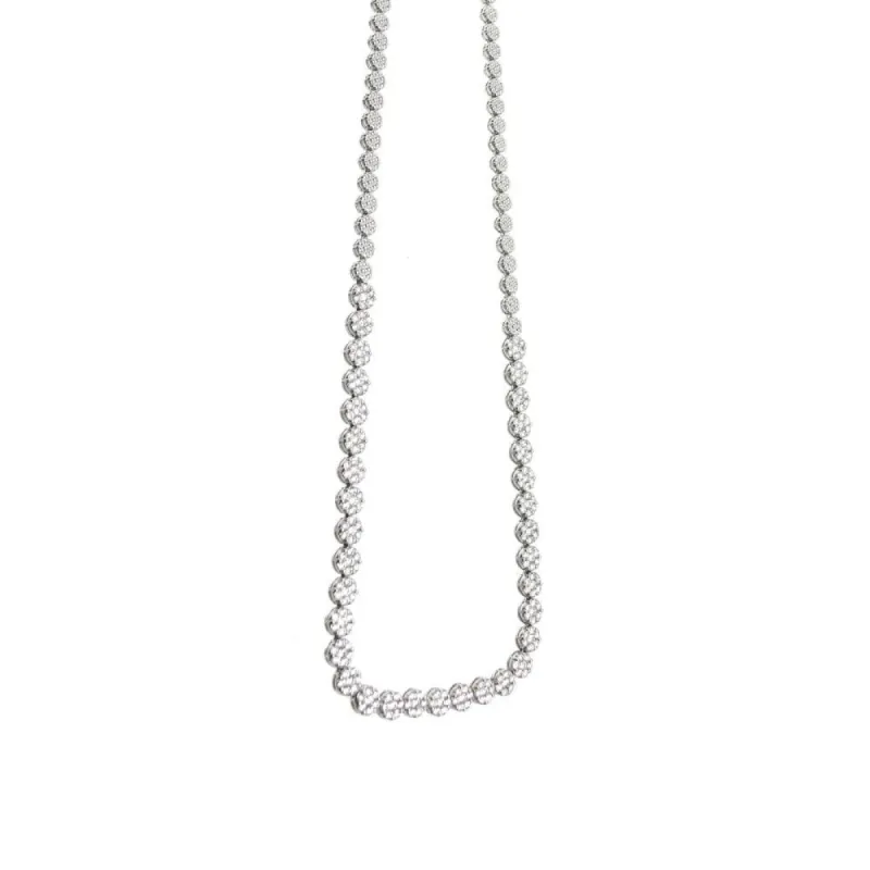 Diamond Cluster Necklace sold by Meira T