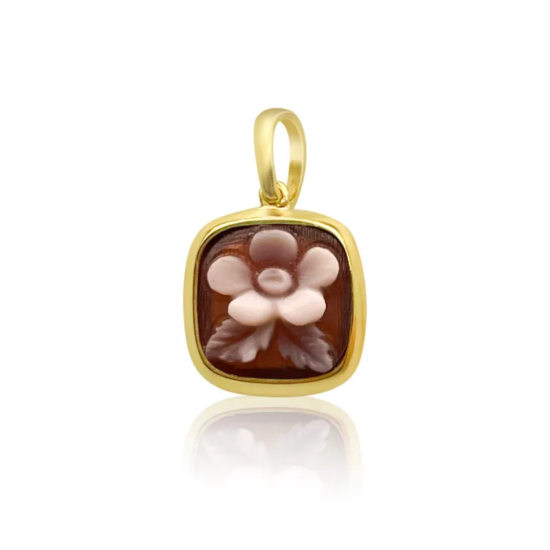 Daisy Cameo in Yellow Gold sold by Meira T