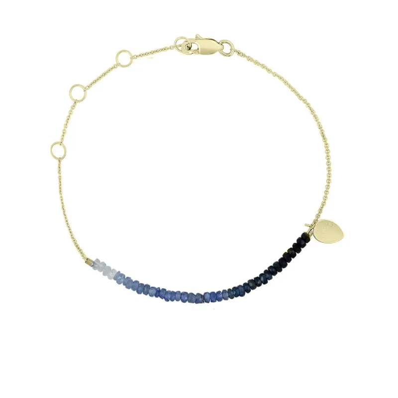 Signature Blue Sapphire Beaded Bracelet sold by Meira T
