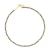Pyrite Bead and Gold Plated Ball Drop Necklace sold by Meira T