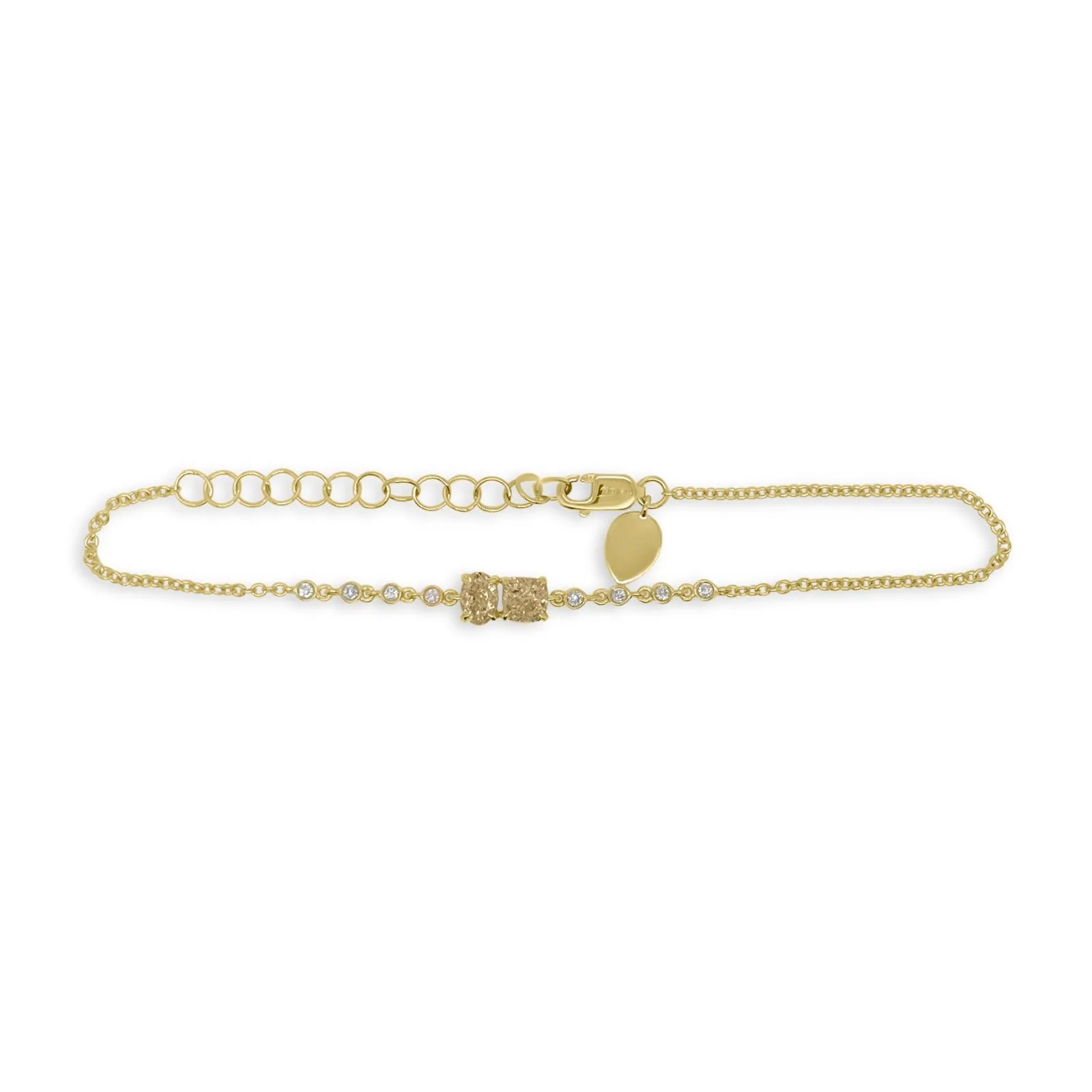 Yellow Diamond Two Stone Bracelet sold by Meira T