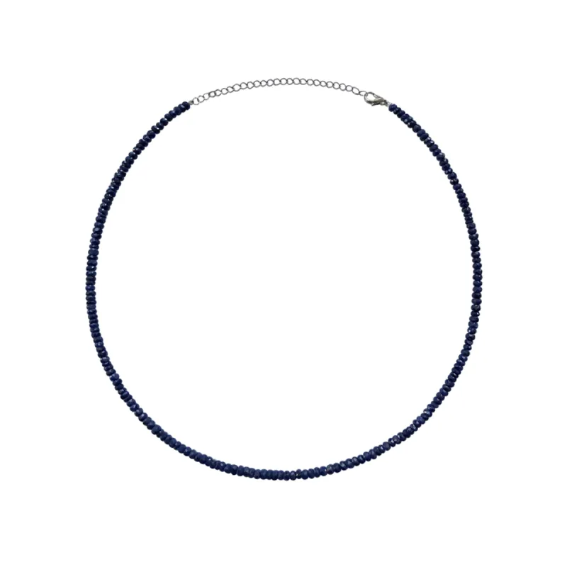 Sapphire Bead Layering Necklace sold by Meira T