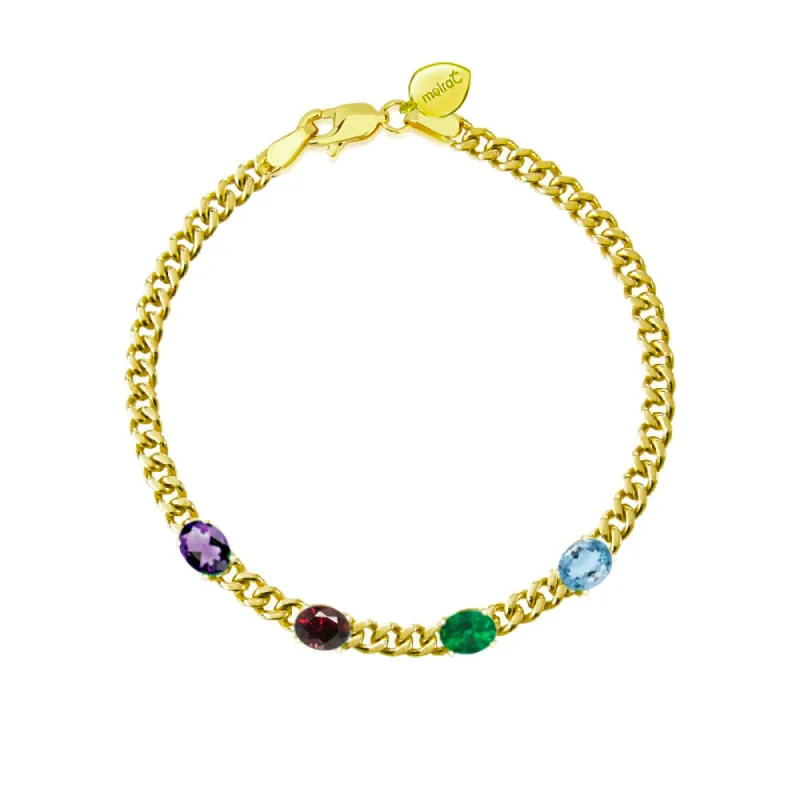 The Birthstone Collection | 4 stone bracelet sold by Meira T