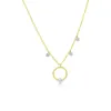 Diamond Circle Necklace sold by Meira T