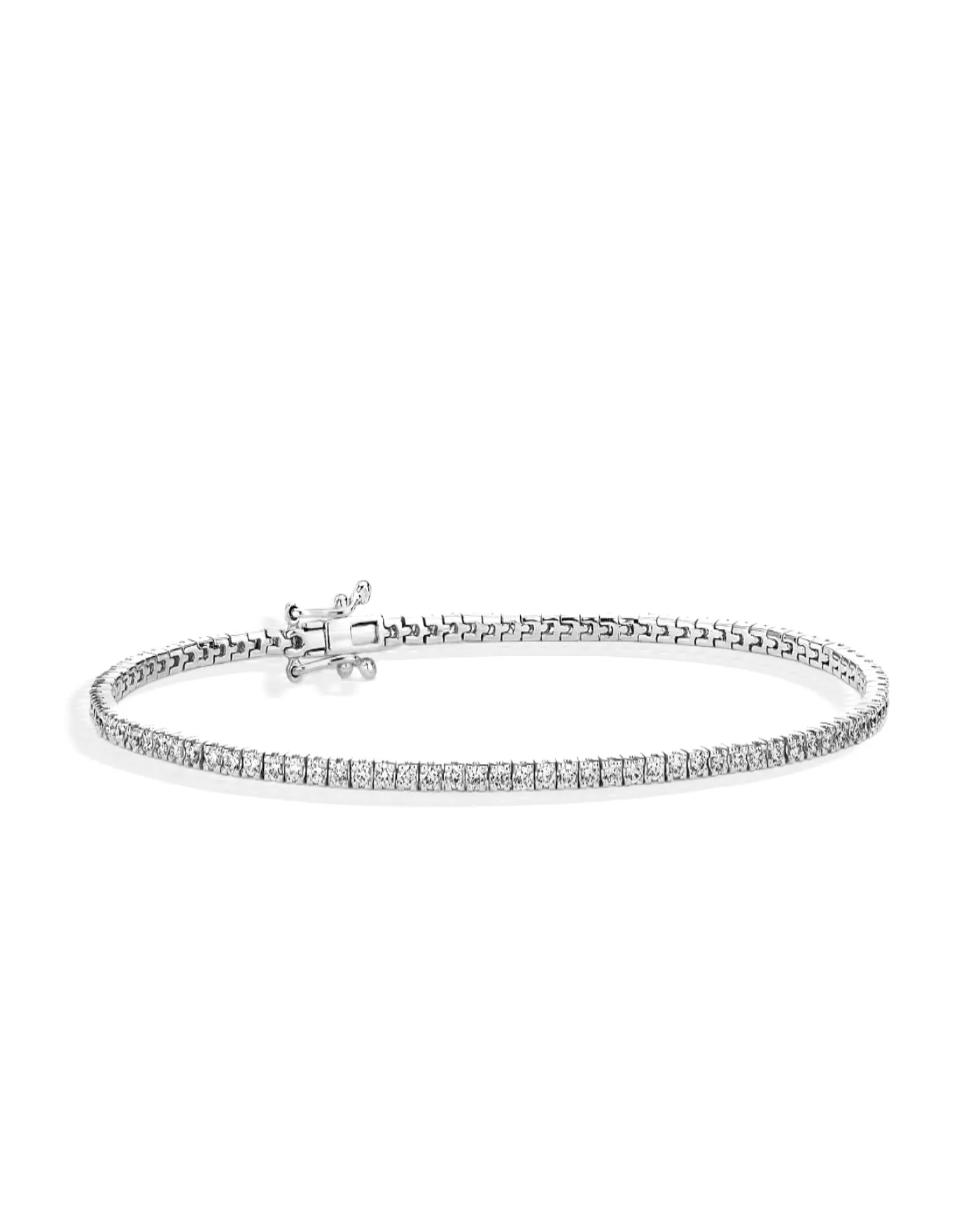 Lab Grown Tennis Bracelet | 1ct round cut sold by Meira T