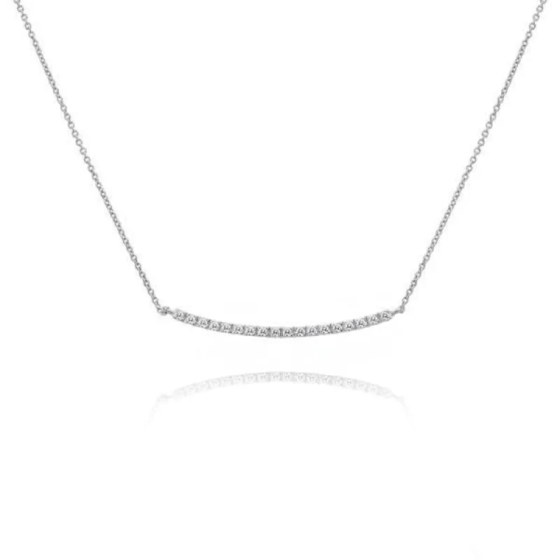 Diamond Encrusted Bar Necklace sold by Meira T