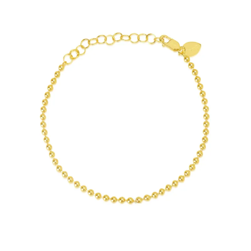 Yellow Gold Spot Chain Bracelet sold by Meira T