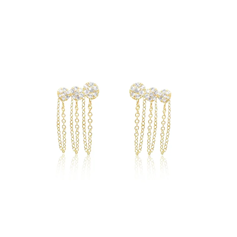 Diamond Fringe Earrings sold by Meira T