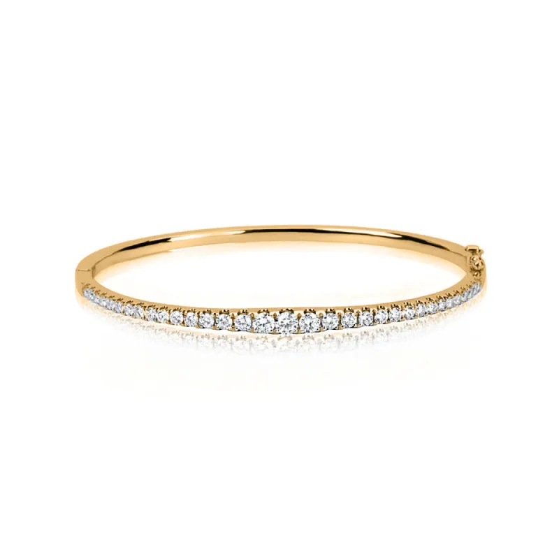 The Drop 6 | Rose Gold 1.6 Carat Graduated Diamond Bangle Bracelet ONLINE EXCLUSIVE sold by Meira T