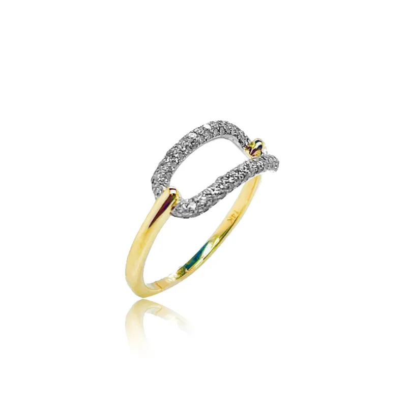 Open Pave Diamond Ring sold by Meira T