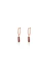 Rose Gold Watermelon Tourmaline Huggies sold by Meira T