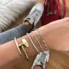 Yellow Gold Bezel Bracelet sold by Meira T