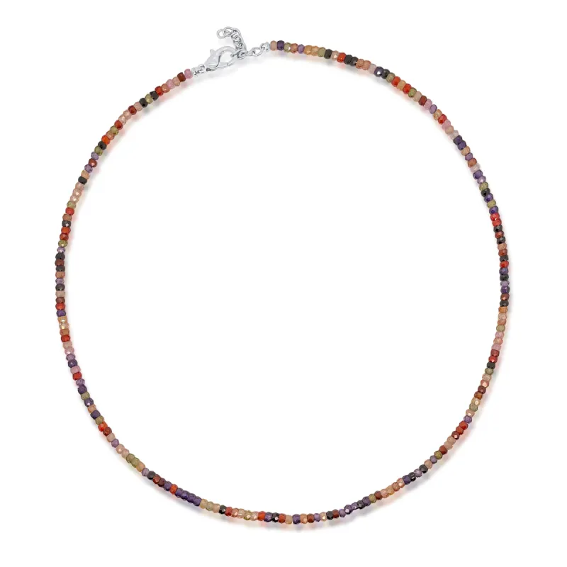 Dainty multicolor Quartz Beaded Necklace sold by Meira T