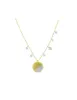 Brushed Gold and Diamonds Necklace sold by Meira T