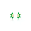 Yellow Gold Diamond and Emerald Stud sold by Meira T