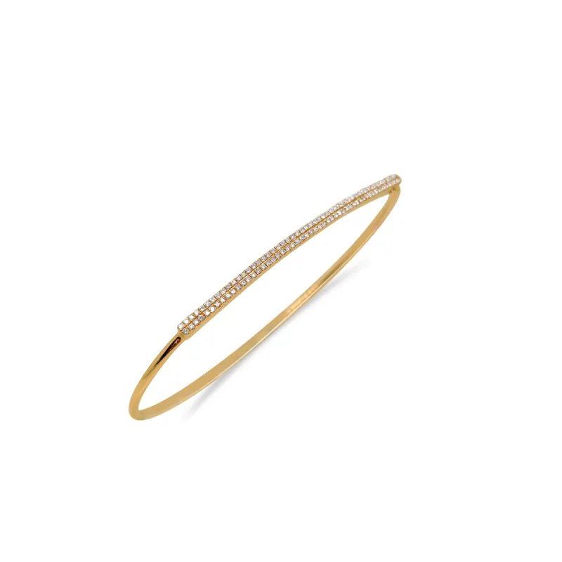 Yellow Gold Diamond Bangle Bracelet- ONLINE EXCLUSIVE sold by Meira T
