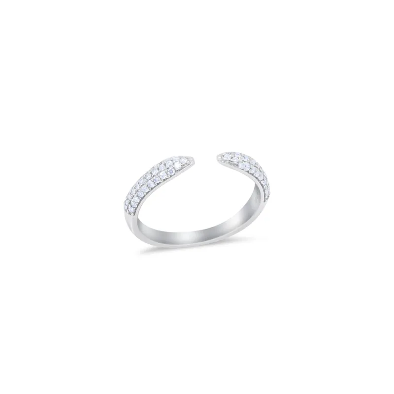 White Gold Open Diamond Ring sold by Meira T
