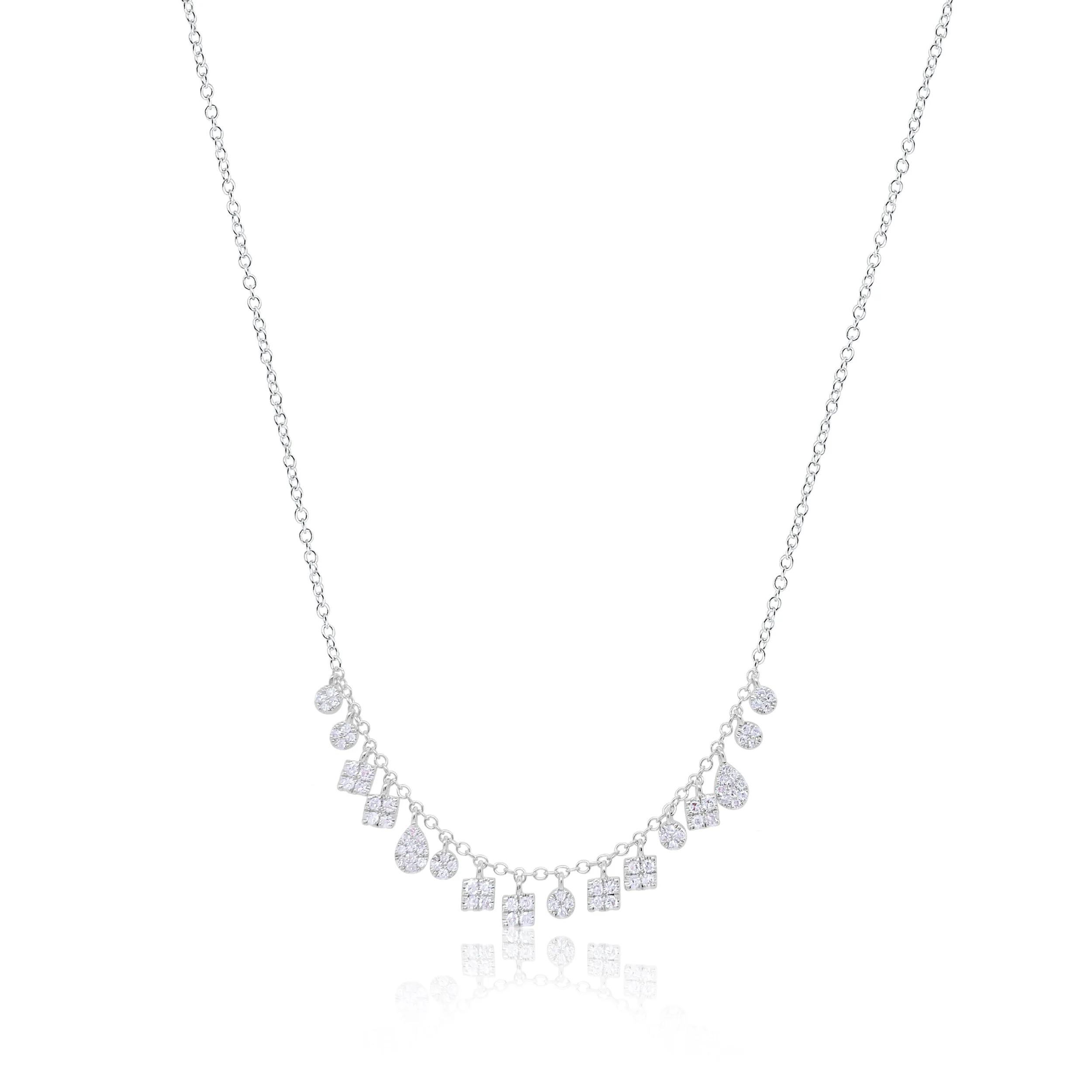 Dainty Diamond Charm Necklace sold by Meira T product image thumbnail 3