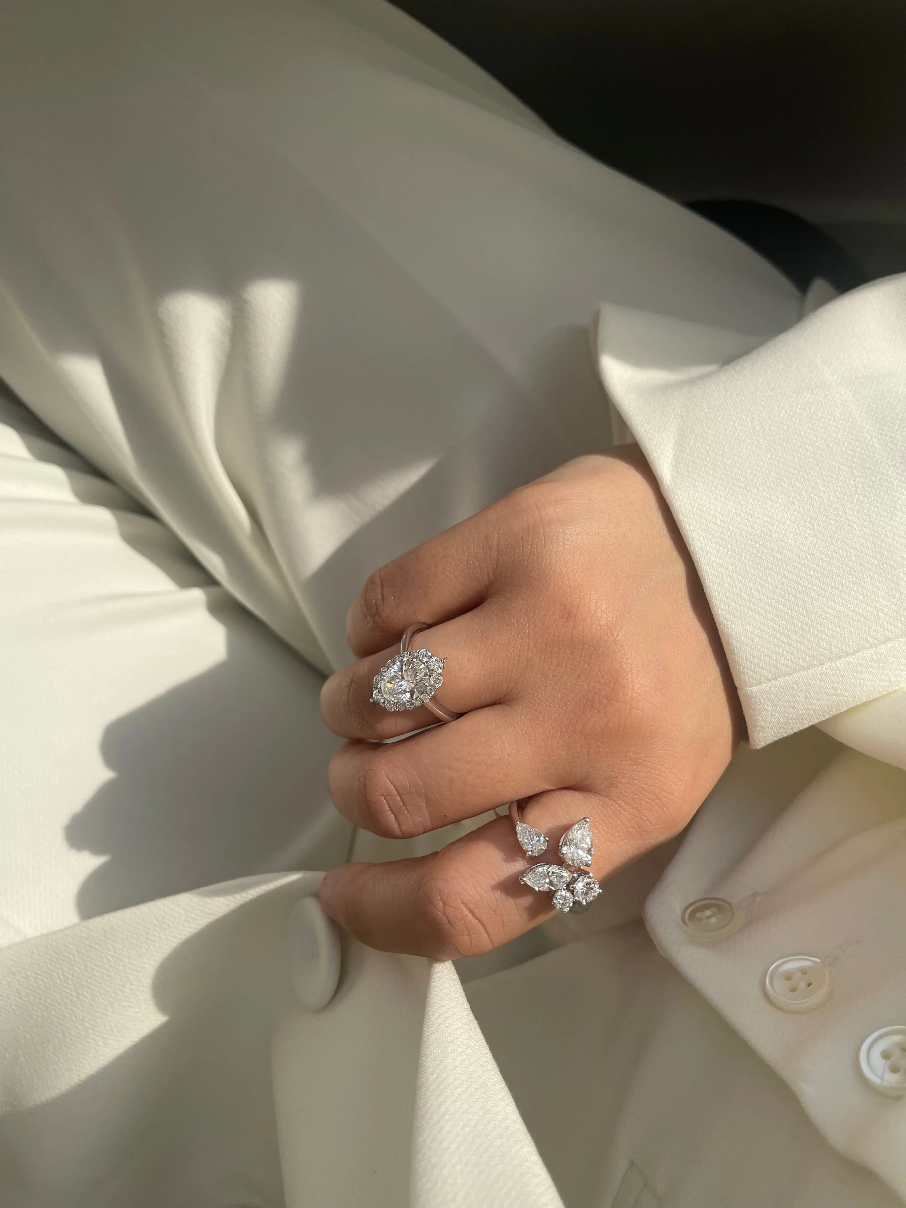 Oval Cut Ring | 2.5 ct LAB Diamond sold by Meira T product image thumbnail 2