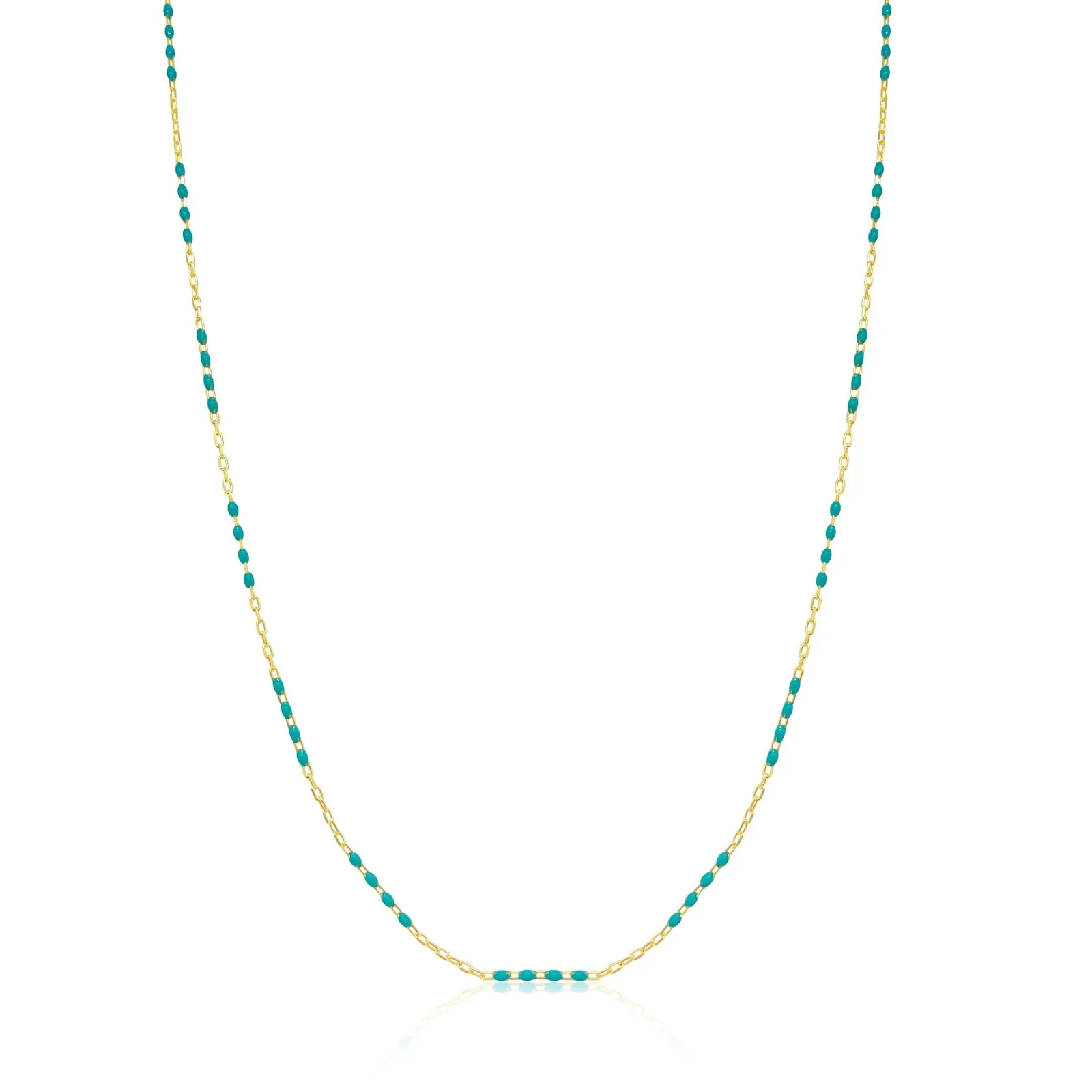 Blue Enamel and Gold Chain sold by Meira T