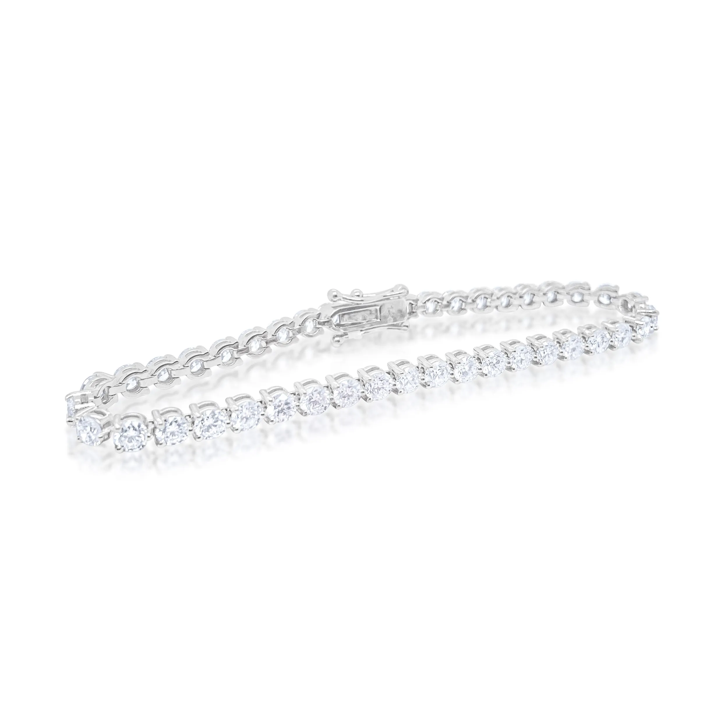 7 ct Lab Grown Tennis Bracelet sold by Meira T