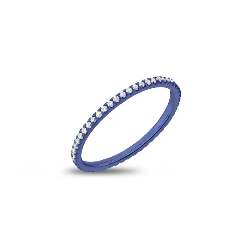 Galactic Blue Delicate Eternity Band sold by Meira T