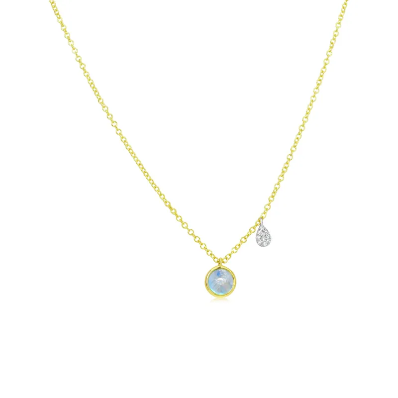 Birthstone Necklace | JUNE Moonstone sold by Meira T