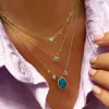 Paperclip Necklace with Diamond Heart Charm and Bezel sold by Meira T