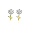 Diamond Flower Studs sold by Meira T