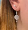 Drop Diamond Earrings with Bezels sold by Meira T