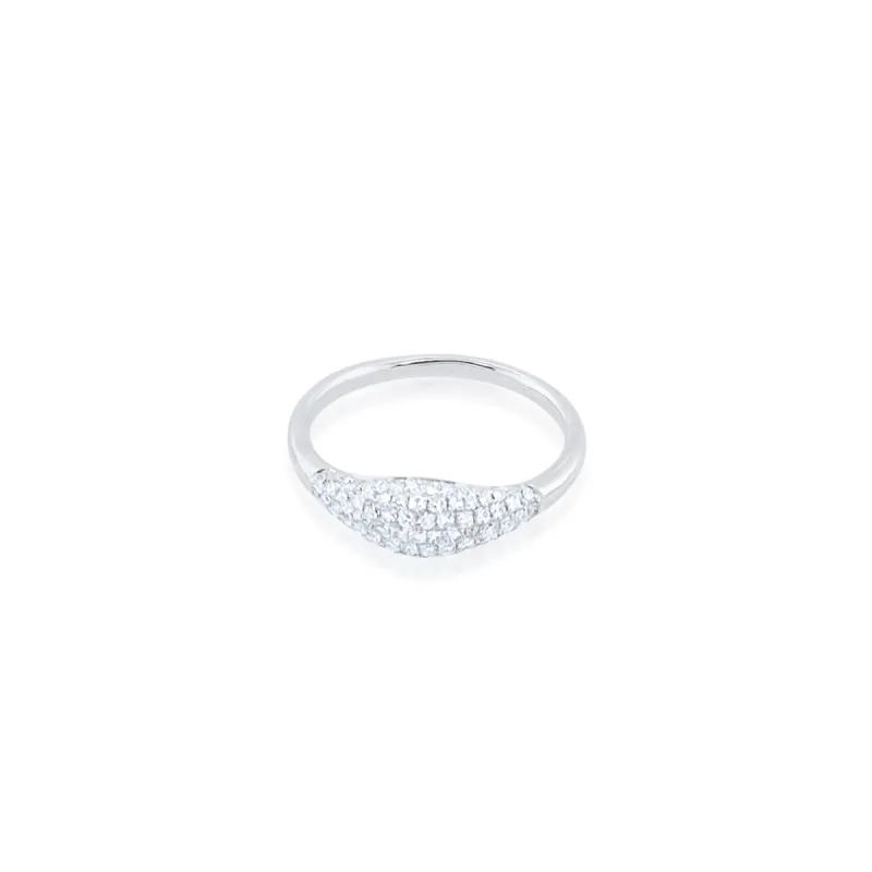 White Gold Diamond Cluster Ring sold by Meira T