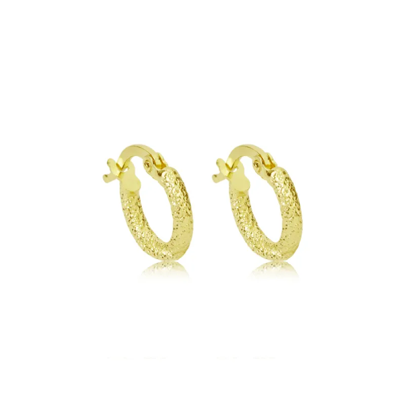 Frosted Small 11.4mm Hoops sold by Meira T