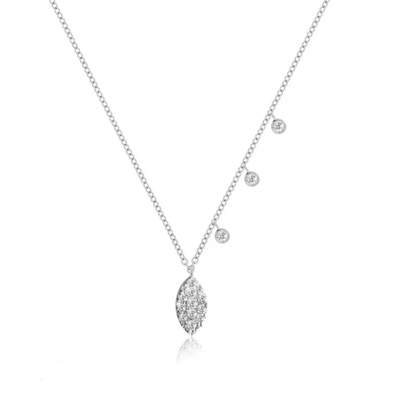 Diamond Encrusted Marquise Necklace sold by Meira T