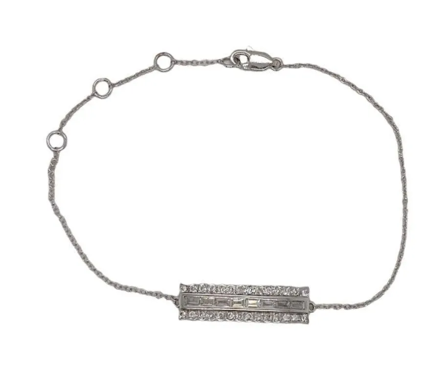 White Gold Diamonds Bracelet sold by Meira T