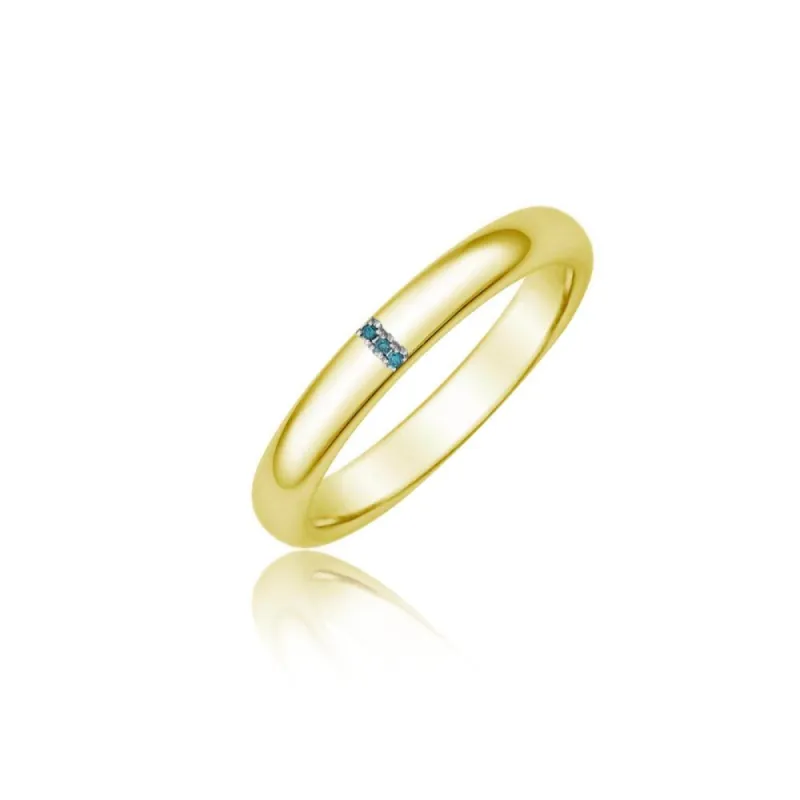 Blue Diamond Gold Band sold by Meira T