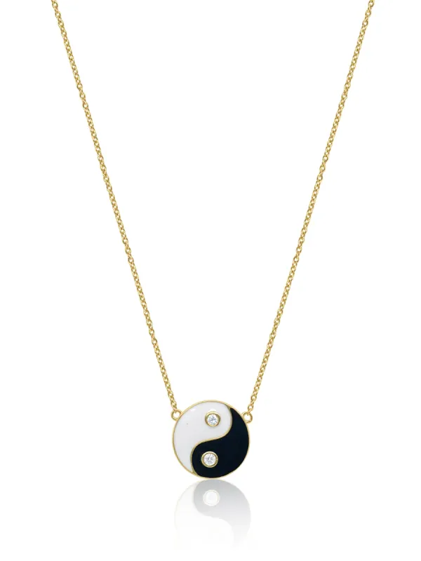 Yin Yang Diamond Necklace sold by Meira T