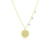 Initial Disk Necklace sold by Meira T